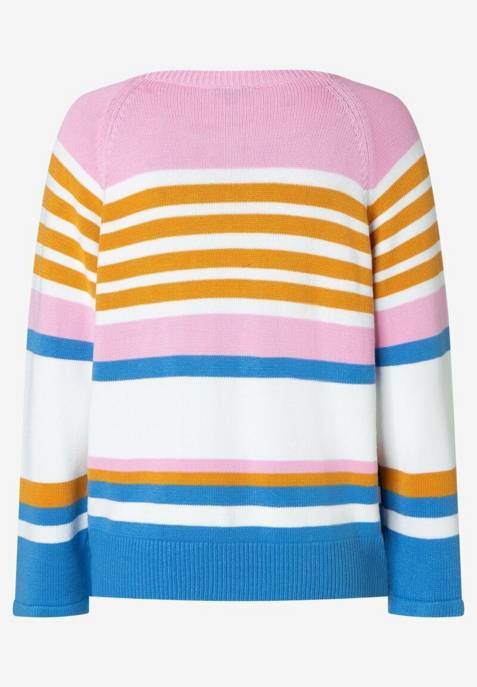 More & More Multi-Color-Stripe-Pullover