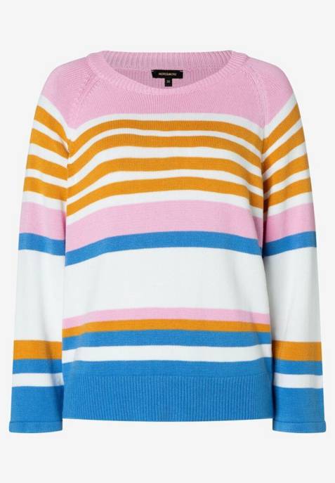 More & More Multi-Color-Stripe-Pullover
