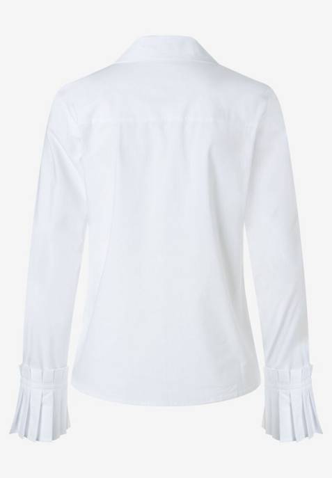 More & More Poplin Pleat Cuff Blouse