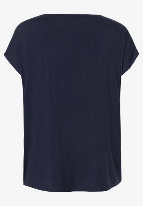 More & More Shirt Mit Satinfront