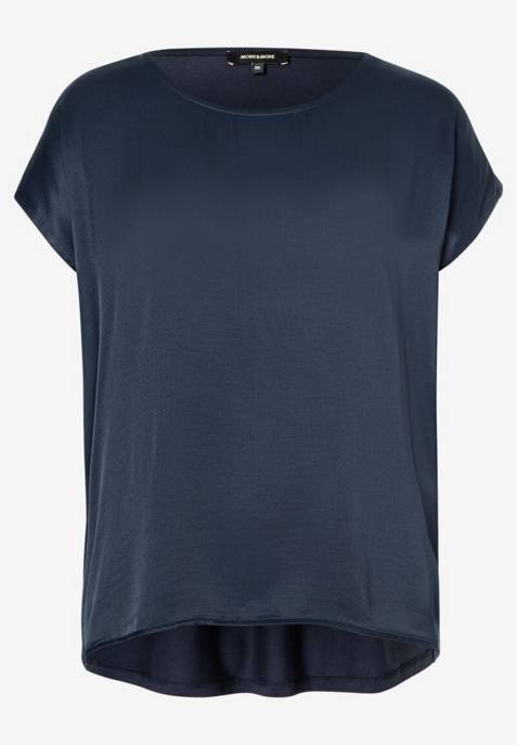 More & More Shirt mit Satinfront