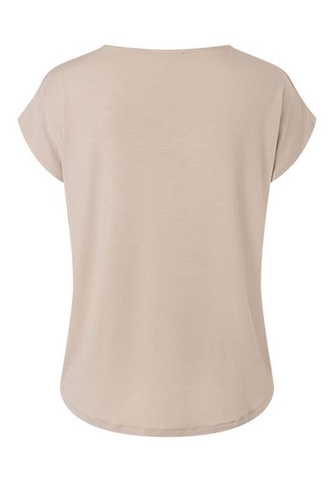 More & More Shirt Mit Satinfront