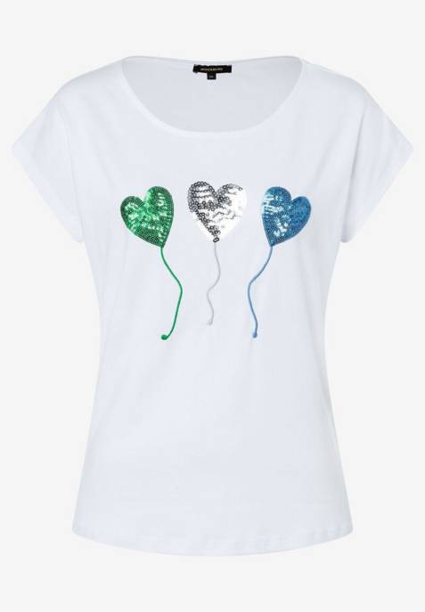 More & More Shirt with Embellishment Hearts