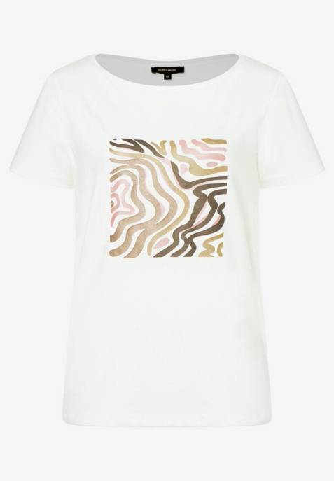 More & More Shirt with Foil-Print Weavy