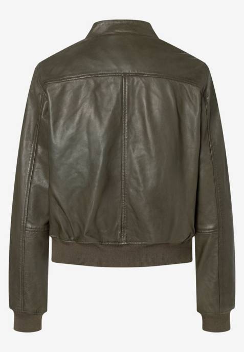 More & More Two-Tone Lamb Nappa Blouson