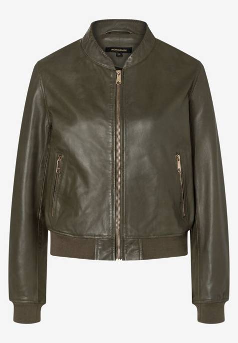 More & More Two-Tone Lamb Nappa Blouson