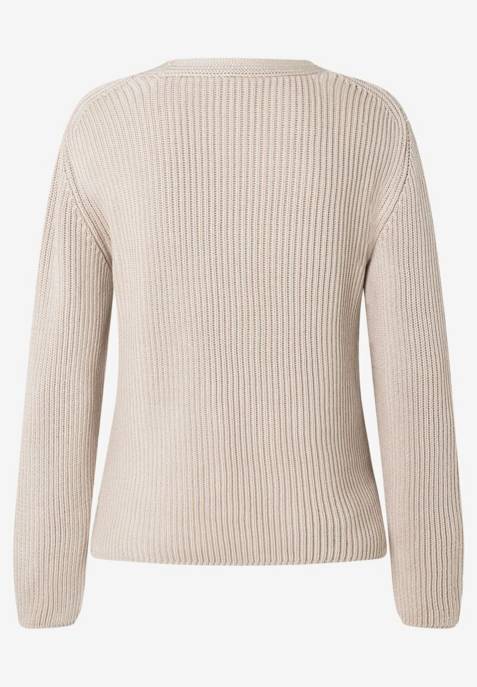 More & More V-Neck Cardigan With Horn Buttons