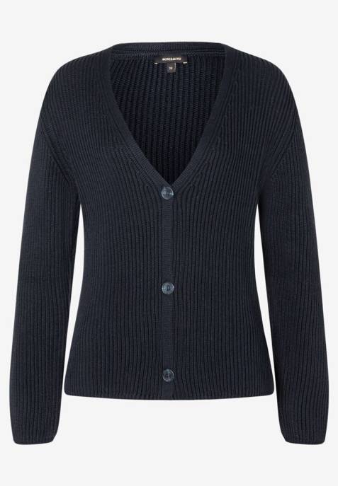 More & More V-Neck Cardigan with Horn Buttons
