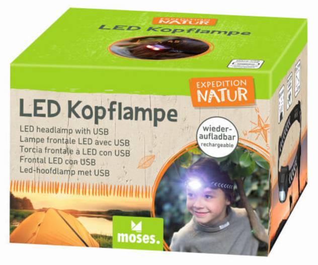 Moses Verlag Expedition Natur LED Kopflampe
