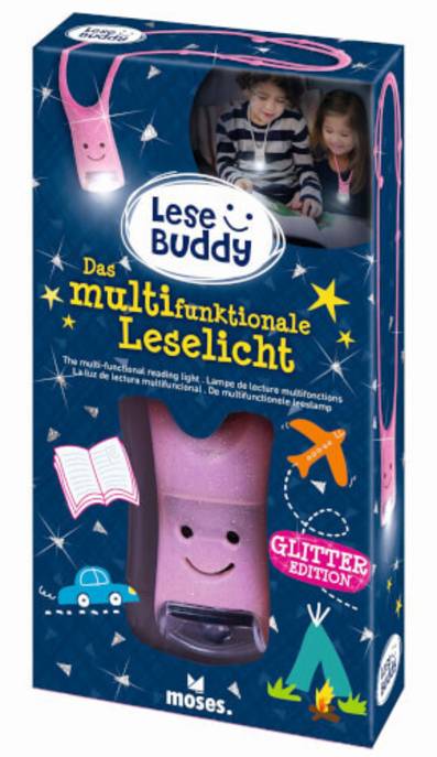 Moses Verlag Lese Buddy Glitzer Rosa