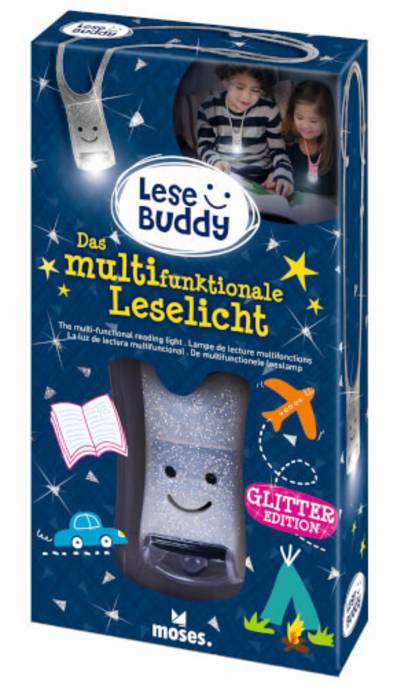 Moses Verlag Lese Buddy Glitzer Silber
