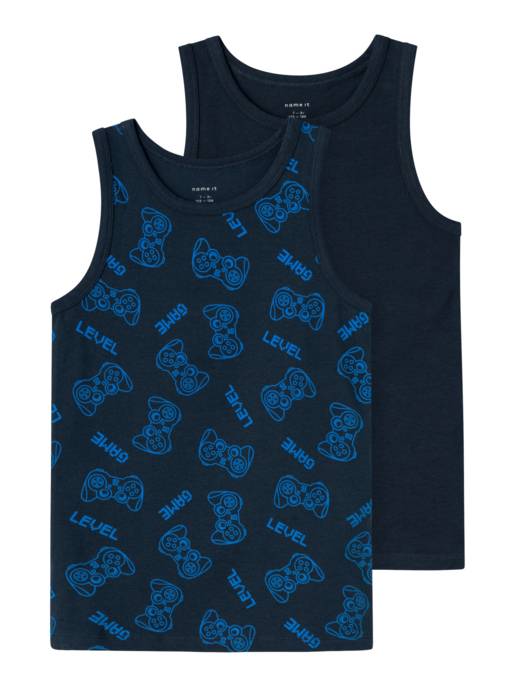 name it NKMTANK TOP 2P DARK SAPPHIRE GAMER NOOS