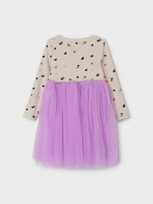name it NMFLUCKY LS TULLE DRESS