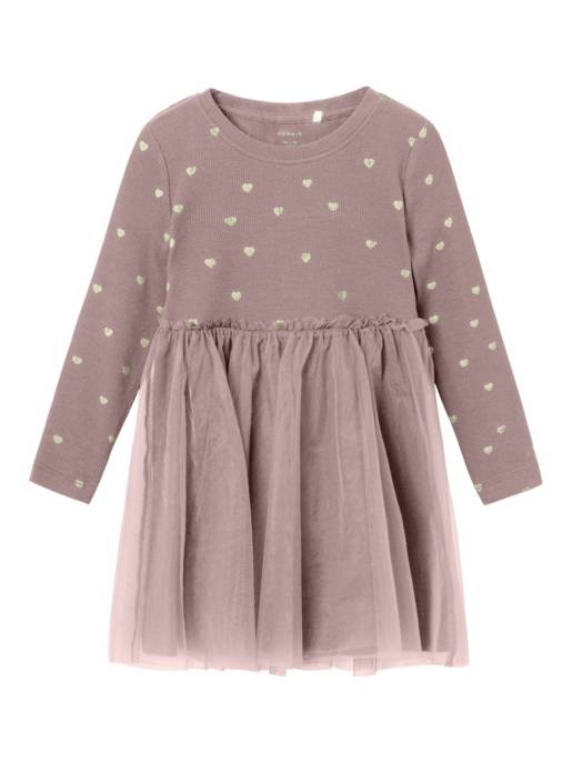 name it NMFNADJA LS DRESS NOOS