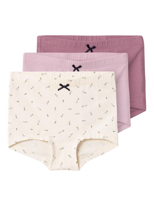 name it NMFTIGHTS 3P BUTTERCREAM FLORAL NOOS