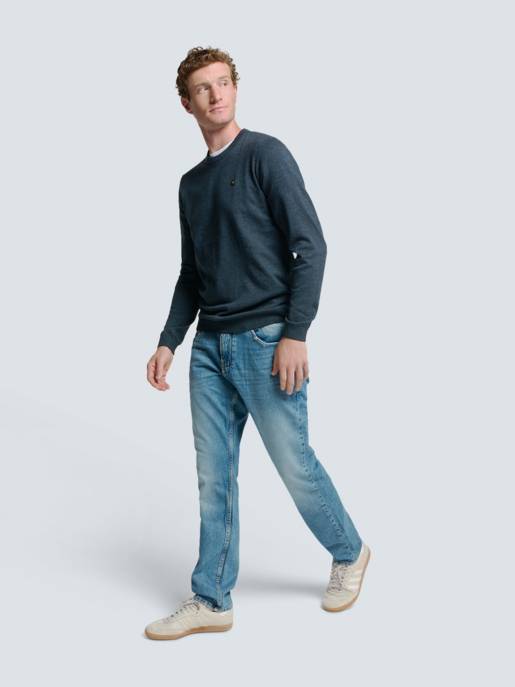 No Excess Pullover Crewneck 2 Coloured Melange