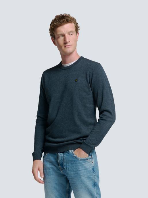 No Excess Pullover Crewneck 2 Coloured Melange