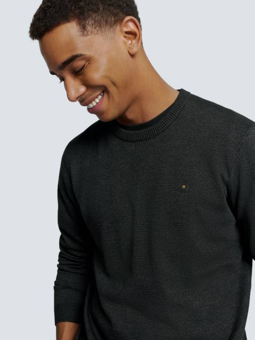 No Excess Pullover Crewneck 2 Coloured Melange