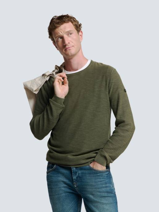 No Excess Pullover Crewneck Garment Dyed + Stone W