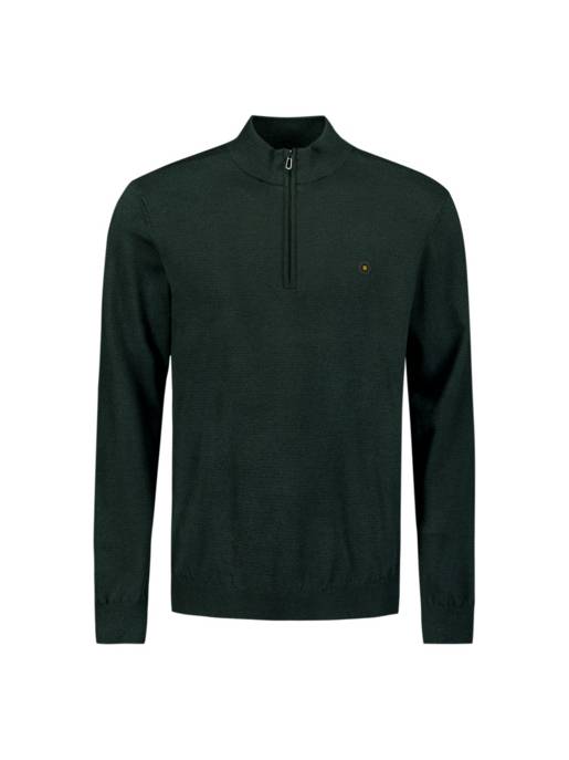 No Excess Pullover Half Zip 2 Coloured Melange