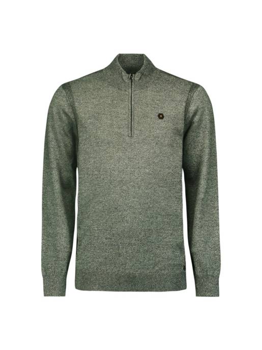 No Excess Pullover Half Zip 2 Coloured Melange