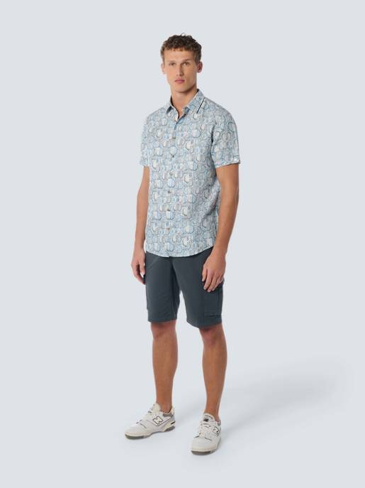 No Excess Shirt Short Sleeve Allover Printed With