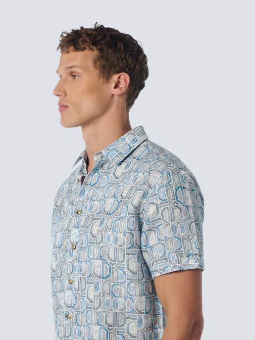No Excess Shirt Short Sleeve Allover Printed With