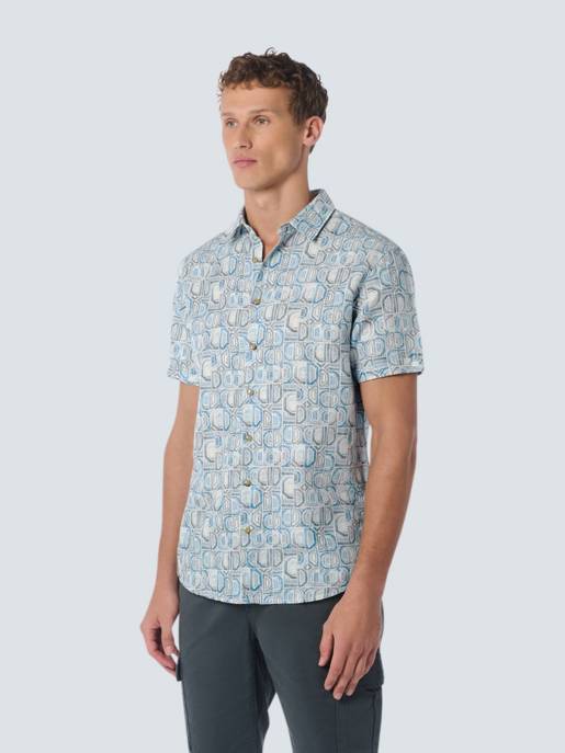 No Excess Shirt Short Sleeve Allover Printed With