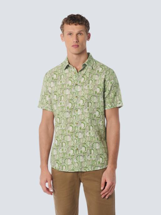 No Excess Shirt Short Sleeve Allover Printed With
