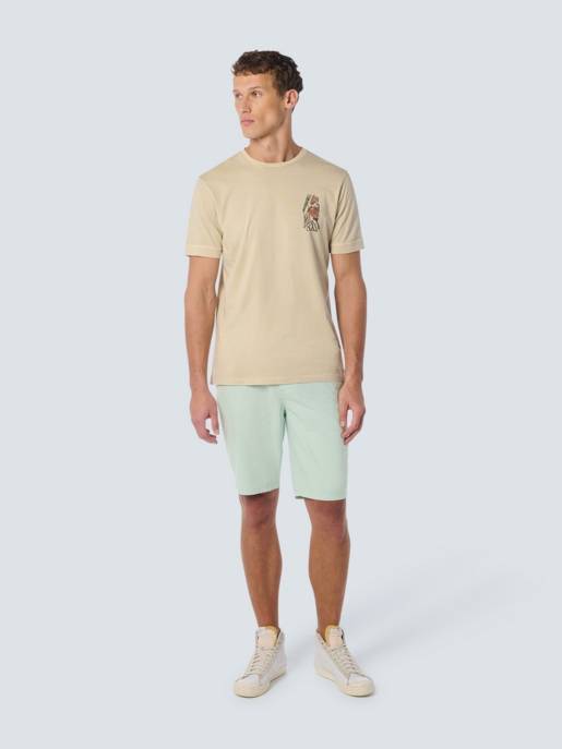 No Excess Short With Linen Garment Dyed