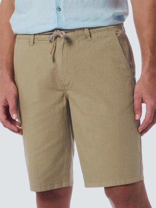 No Excess Short With Linen Garment Dyed