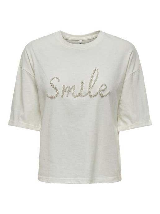 ONLY ONLAMY S/S PEARL TOP BOX JRS