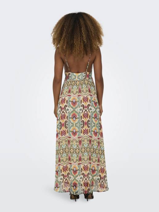 ONLY ONLASTA LIFE STRAP VNECK ANKEL DRESS PTM