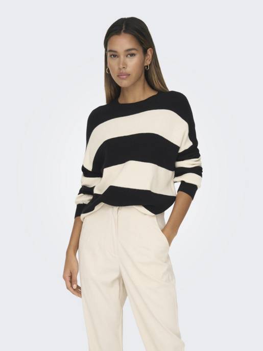 ONLY ONLATIA L/S STRIPE PULLOVER CC KNT