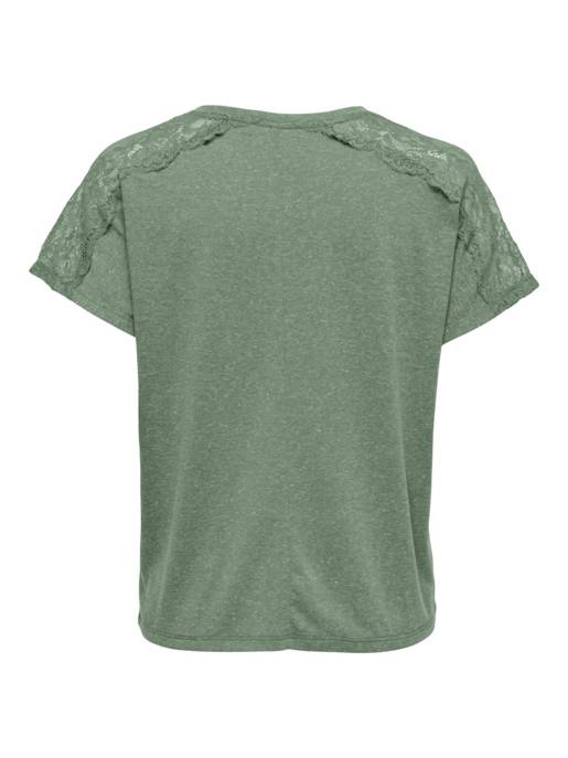 ONLY ONLAUGUSTA LIFE S/S LACE MIX TOP JRS