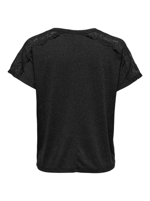 ONLY ONLAUGUSTA LIFE S/S LACE MIX TOP JRS