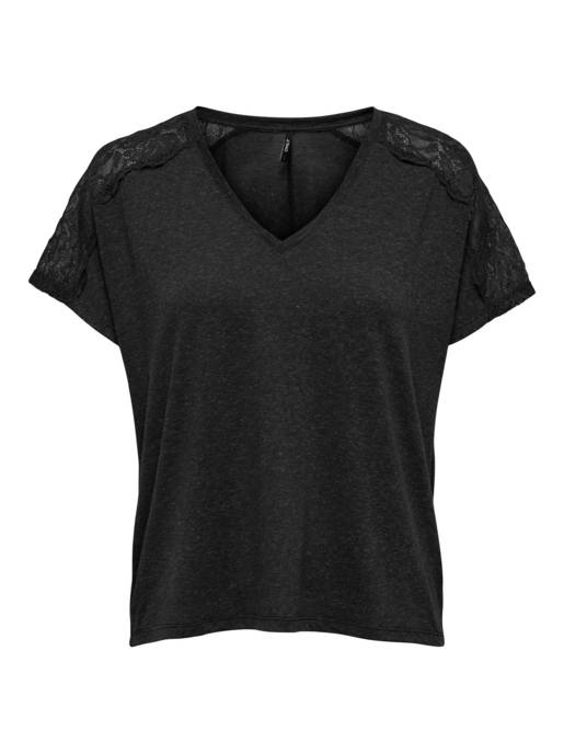 ONLY ONLAUGUSTA LIFE S/S LACE MIX TOP JRS