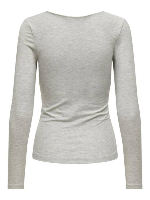 ONLY ONLCHOICE L/S 2-WAY OVAL NECK TOPBOX JRS
