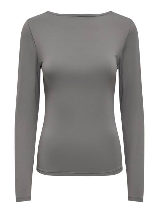 ONLY ONLEA L/S 2-WAY DEEP NECK TOP JRS NOOS