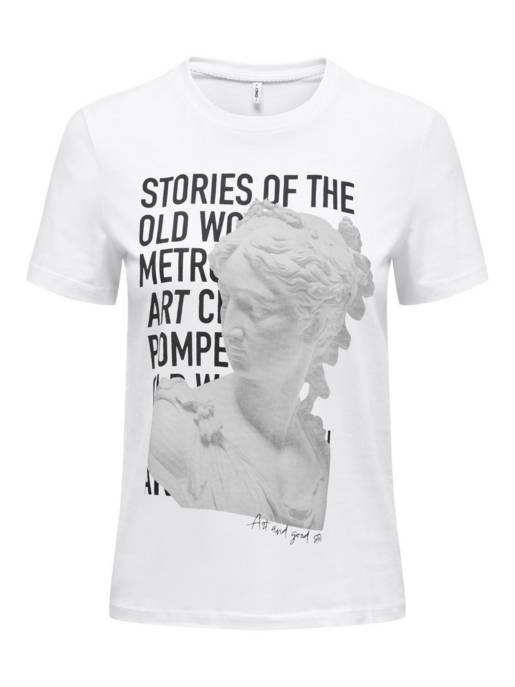 ONLY ONLELLA LIFE REG S/S SCULPTURE TOP JRS