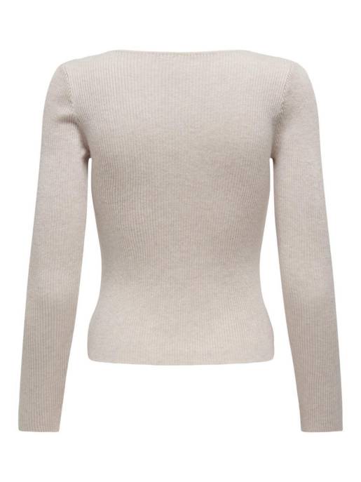ONLY ONLEMMA LS V-NECK PEARL KNT