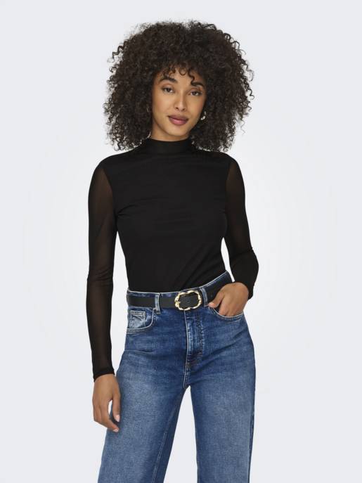 ONLY ONLERICA L/S HIGH NECK TOP JRS