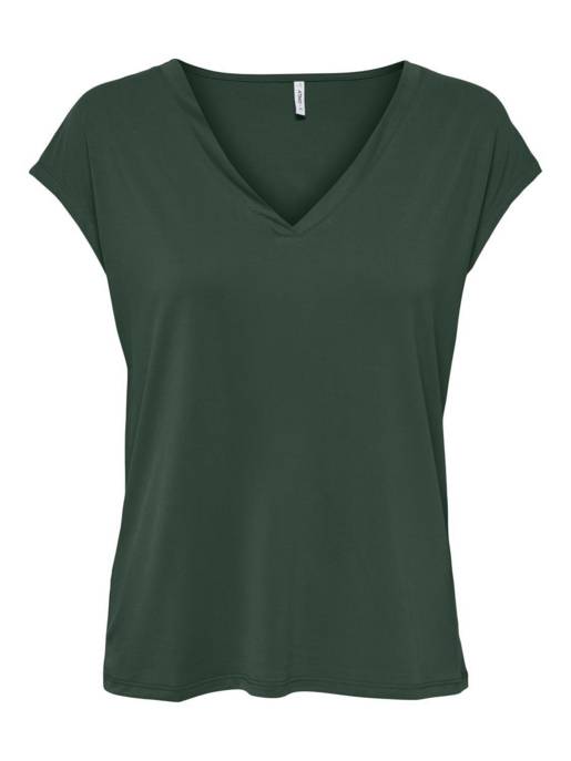 ONLY ONLFREE S/S MODAL V-NECK TOP JRS NO