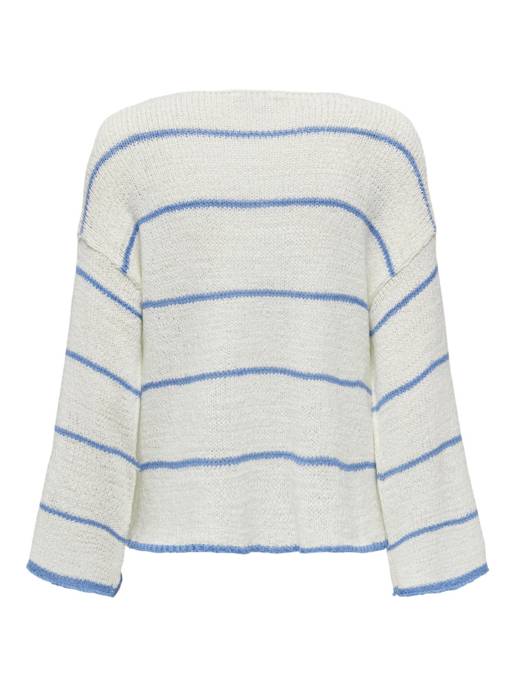 ONLY ONLGEENA 7/8 STRIPE O-NECK KNT