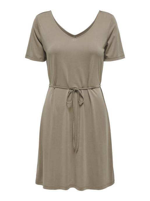 ONLY ONLHANNAH S/S V-NECK DRESS JRS