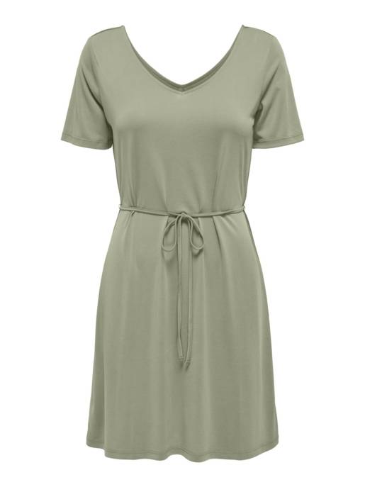 ONLY ONLHANNAH S/S V-NECK DRESS JRS
