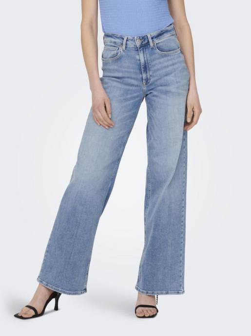 ONLY ONLMADISON BLUSH HW WIDE DNM CRO371 NOOS