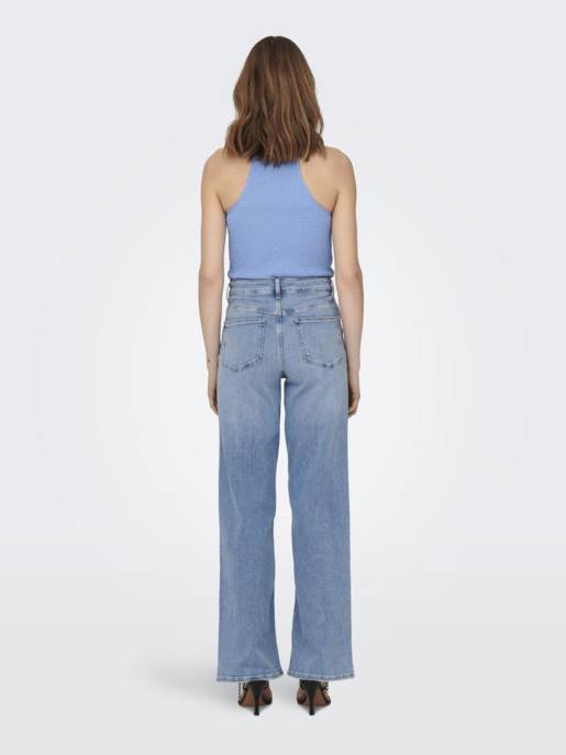 ONLY ONLMADISON BLUSH HW WIDE DNM CRO371 NOOS