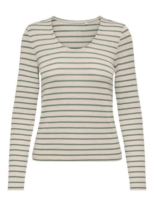 ONLY ONLMANU LIFE L/S U-NECK TOP CC JRS