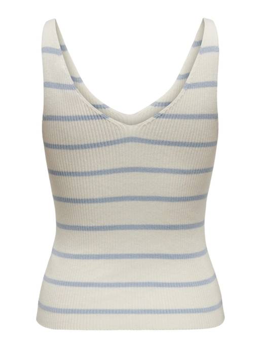 ONLY ONLMEDDI SL STRIPE V-NECK KNT